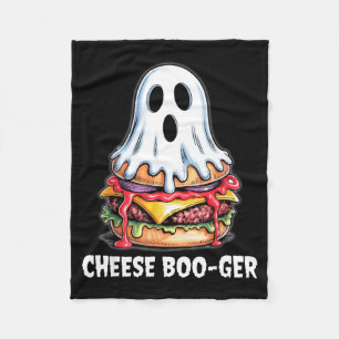 Käse Boo-ger lustiger Geist Cheeseburger Essen Wor Fleecedecke