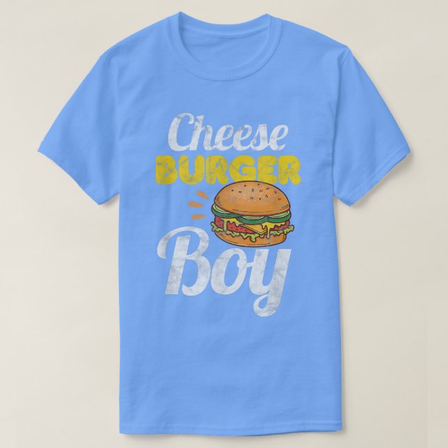 Käse Burger Boy Hamburger Burger gestört T-Shirt (Design vorne)