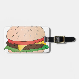 Käse-Burger Gepäckanhänger
