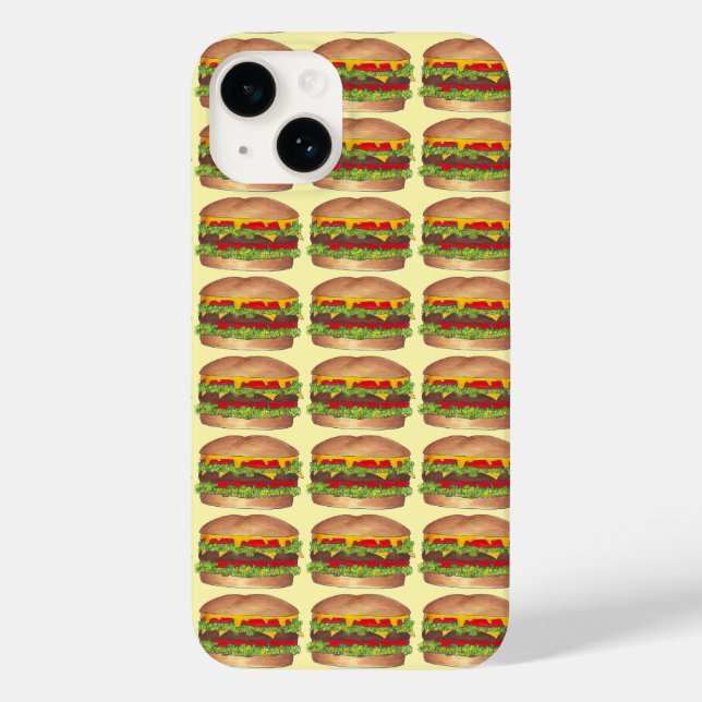 Käse Burger Hamburger Cheeseburger Feinschmecker C Case-Mate iPhone Hülle (Rückseite)