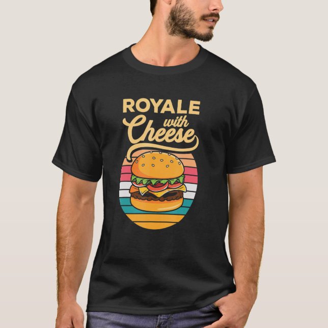 Käse Burger Royale Cheeseburger Hamburger T-Shirt (Vorderseite)