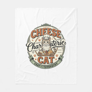 Käse Charcuterie Katze Käse Charcuterie Katze Vint Fleecedecke
