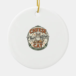 Käse Charcuterie Katze Käse Charcuterie Katze Vint Keramik Ornament