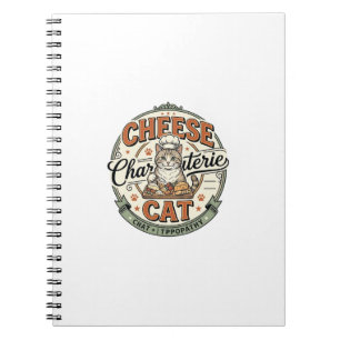 Käse Charcuterie Katze Käse Charcuterie Katze Vint Notizblock