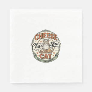 Käse Charcuterie Katze Käse Charcuterie Katze Vint Serviette