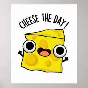 Käse Der Tag Funny Food Puns Poster