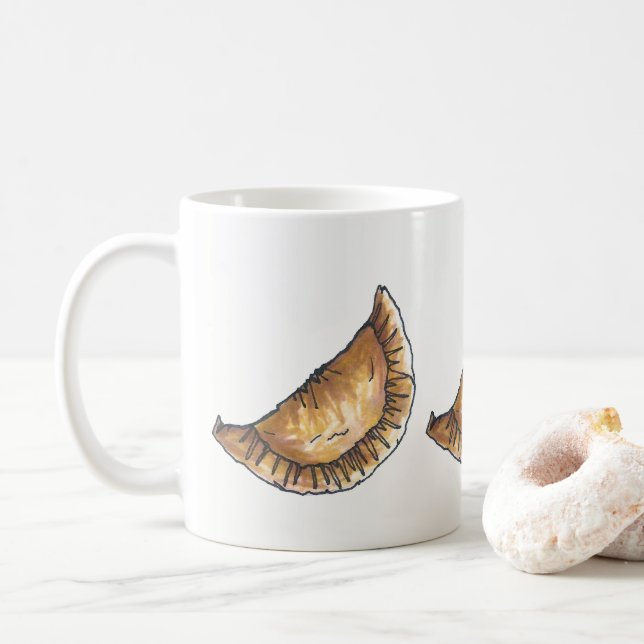 Käse Empanadas Spanischer Feinschmecker für latein Kaffeetasse (Mit Donut)