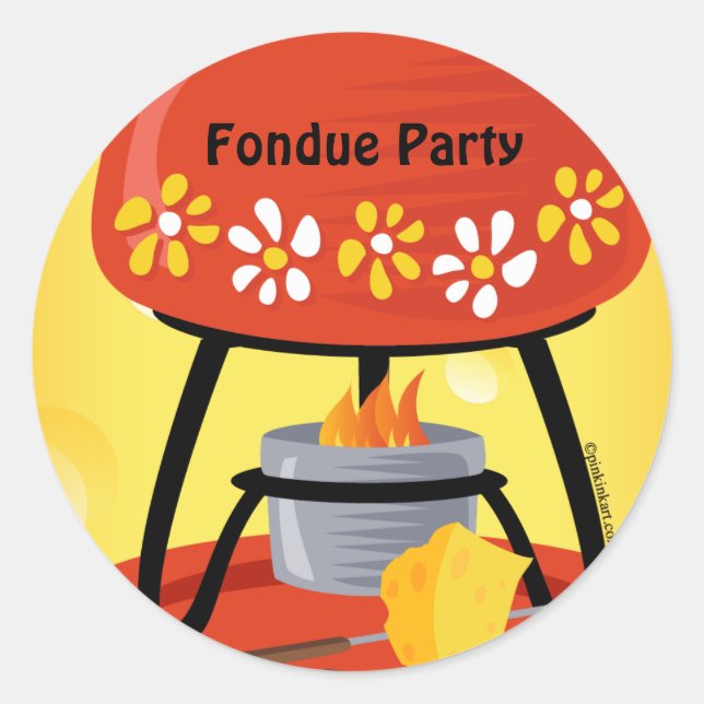 Käse Fondue Sticker (Vorderseite)