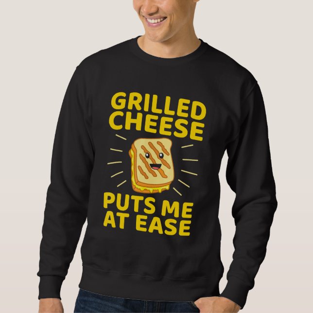 Käse, gegrillt, wirft mich auf Ease Sandwich Graph Sweatshirt (Vorderseite)