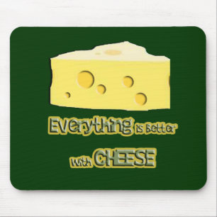 Käse gehört zu alles mousepad