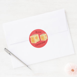 Käse-Geschenkboxen Runder Aufkleber