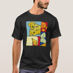Käse Gouda Snack Feinschmecker Cheddar Pop Käse T-Shirt