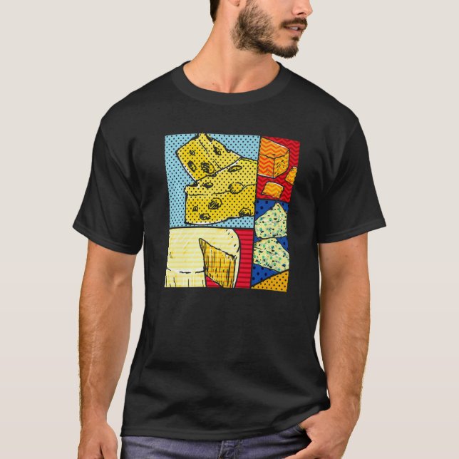 Käse Gouda Snack Feinschmecker Cheddar Pop Käse T-Shirt (Vorderseite)