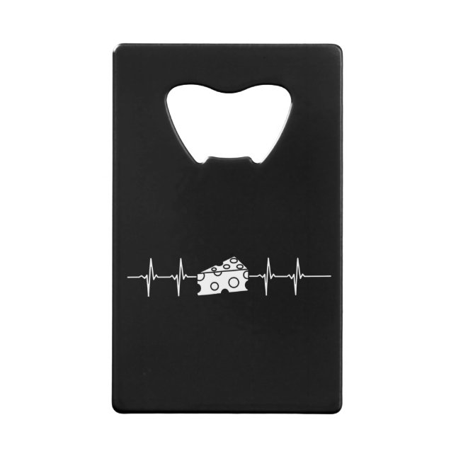 Käse Heartbeat Geldbeutel Flaschenöffner (Vorderseite)