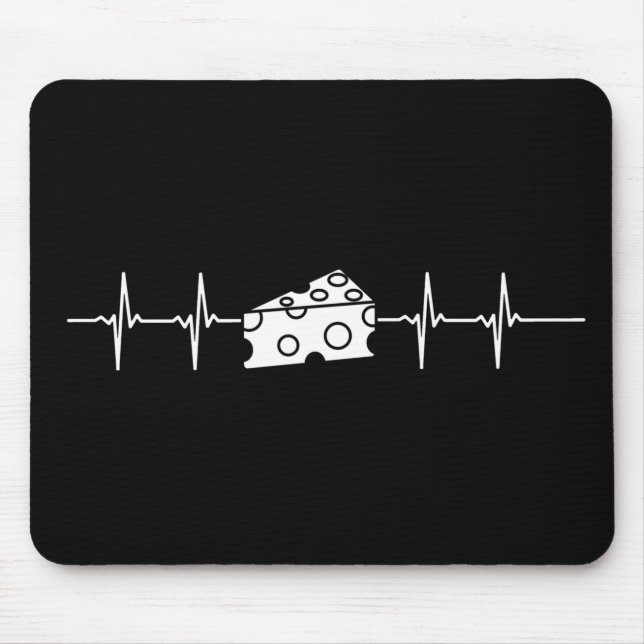 Käse Heartbeat Mousepad (Vorne)