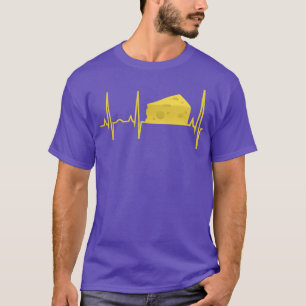 Käse Heartbeat Shirt Funny Cheese Lover Geschenk