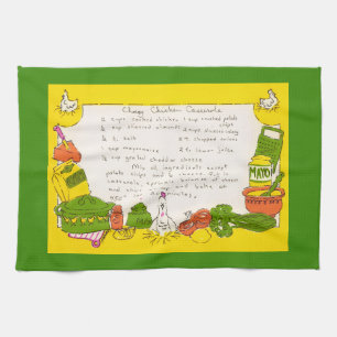 Käse Hühnchen Casserole Rezept Geschirrtuch