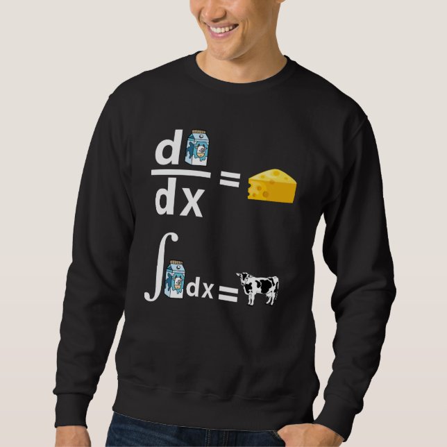 Käse-Kalkulation| Funny Science Mathe Sweatshirt (Vorderseite)