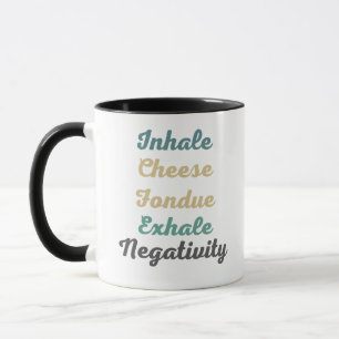 Käse-Käse-Fondue-Exhale-Negativations-Tasse in Gru Tasse