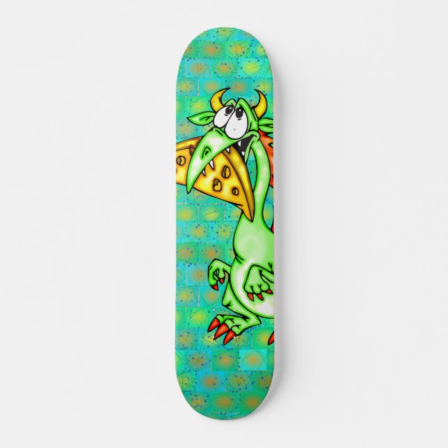 Käse-liebevoller Drache Skateboard (Vorne)
