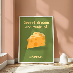 Käse Lover Kitchen Funny Food Wall Poster