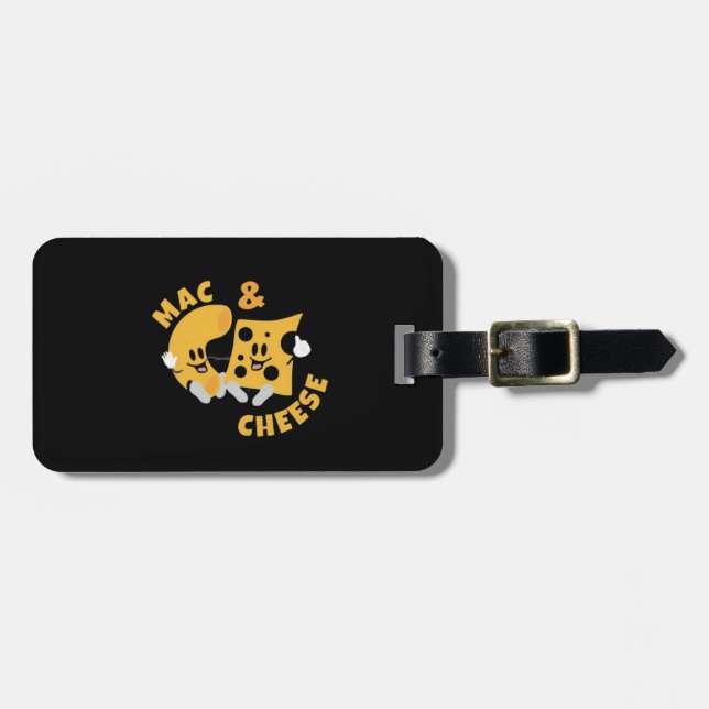Käse Mac & Cheese Funny Gift Idee Gepäckanhänger (Vorderseite horizontal)