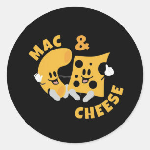 Käse Mac & Cheese Funny Gift Idee Runder Aufkleber