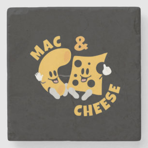 Käse Mac & Cheese Funny Gift Idee Steinuntersetzer