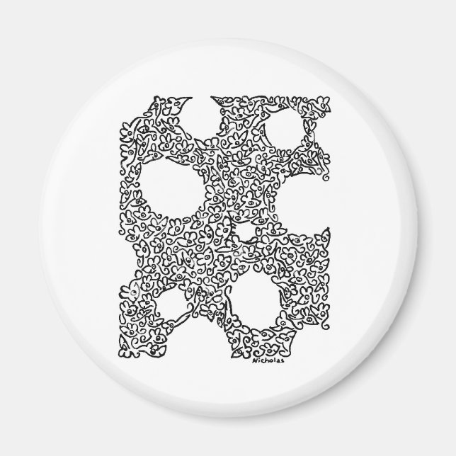 KÄSE mit MIKO von NICHOLAS Magnet (Vorne)