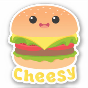 Käse Niedlich Burger Käse Burger Feinschmecker Sti Aufkleber