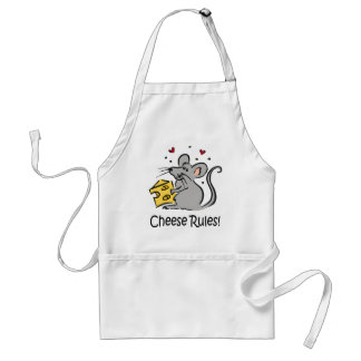 Käse ordnet Schürze an