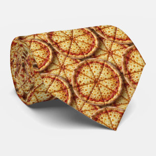 Käse-Pizza-Krawatte im Fast-Food-Muster Novelty- Krawatte