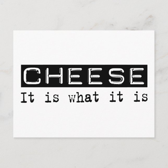 Käse Postkarte (Vorderseite)