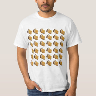 Käse Puffs auf einem T'Shirt, Muster. T-Shirt