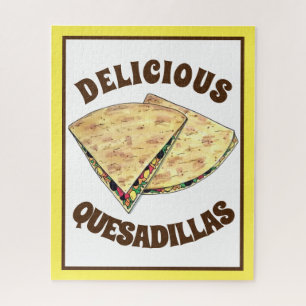 Käse Quesadillas Mexican Food Appetizer Puzzle