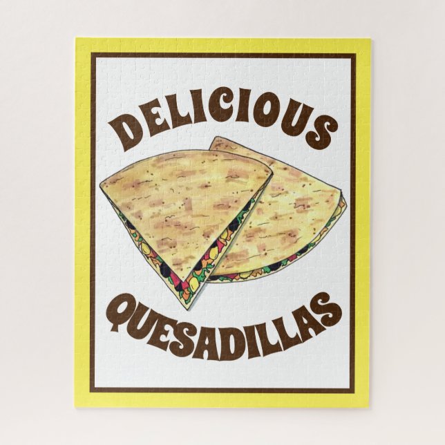 Käse Quesadillas Mexican Food Appetizer Puzzle (Vertikal)