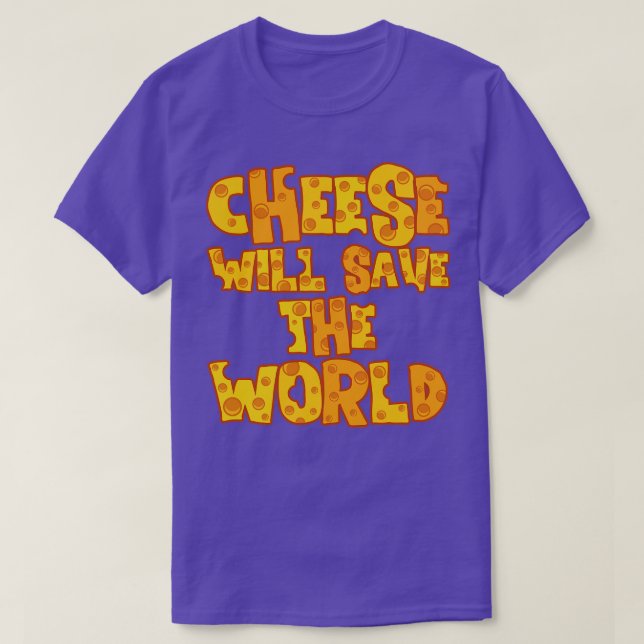 KÄSE RETTE DIE WELT T-Shirt (Design vorne)