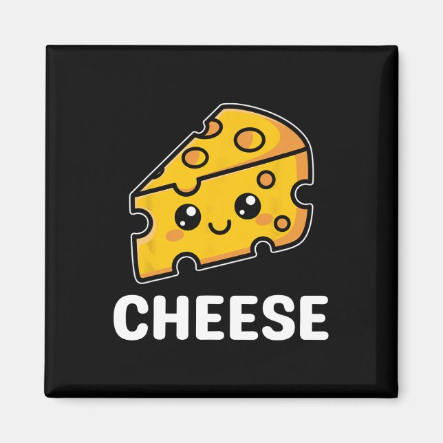 Käse Slice Mac Macaroni Kawaii Halloween Kostüm Magnet (Vorne)