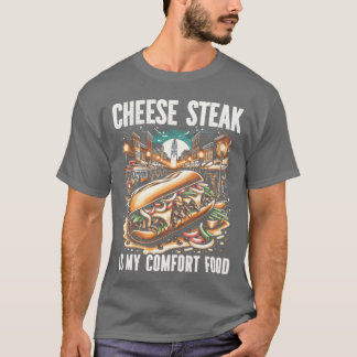 Käse-Steak-Essen-Liebhaber Amerikanischer Sandwich T-Shirt