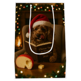 Käse Steuern Weihnachtsgeschenk Tasche - braune Co Mittlere Geschenktüte