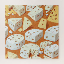 Käse Stücke mit natürlichen Löchern Süßes Muster 