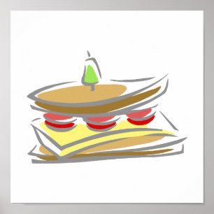 Käse & Tomato Sandwich Poster