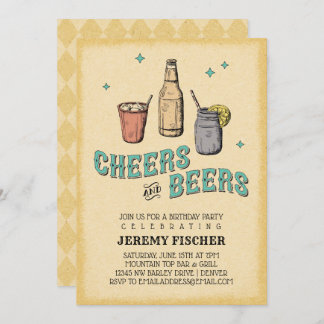 Käse und Bier Einladung