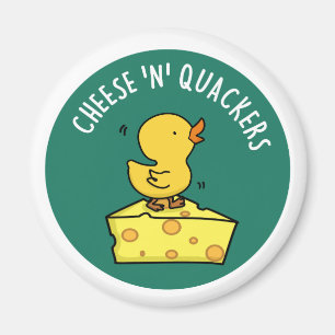 Käse und Hacker Funny Duck Pun Magnet