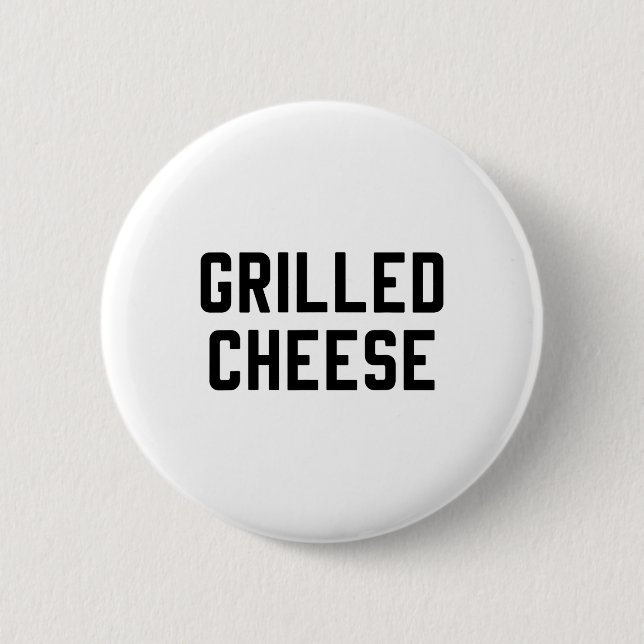 Käse und Tomatensuppe, gegrillt, entsprechende Kos Button (Vorderseite)