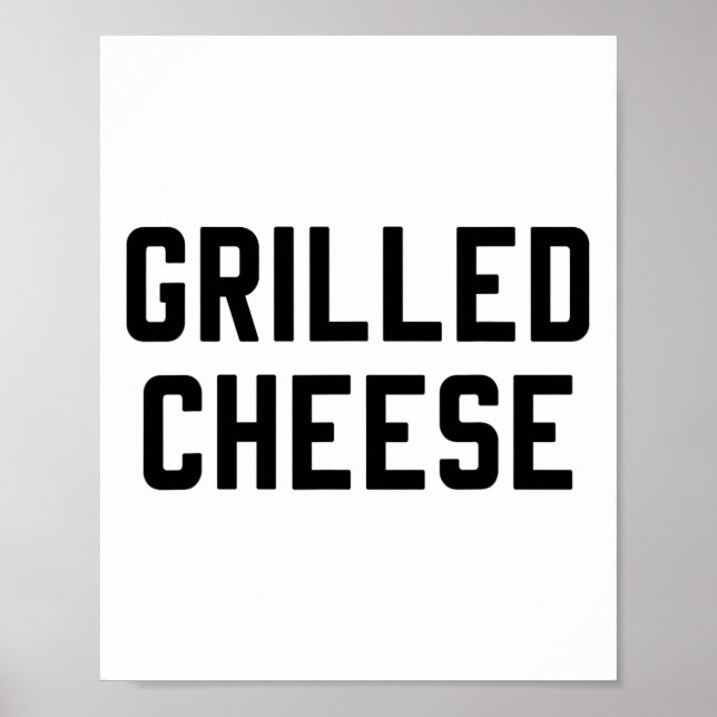 Käse und Tomatensuppe, gegrillt, entsprechende Kos Poster (Vorne)