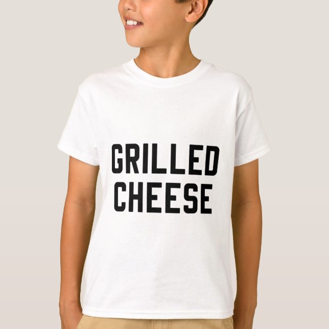 Käse und Tomatensuppe, gegrillt, entsprechende Kos T-Shirt (Vorderseite)