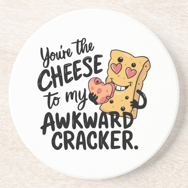 Käse zu My Awkward | Das sonnige und Niedliche Val Getränkeuntersetzer (Vorne)