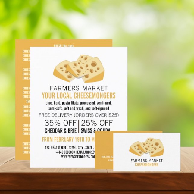 Käseblöcke, Cheesemonger Visitenkarte (Von Creator hochgeladen)