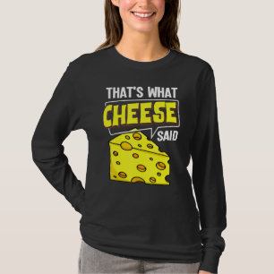 Käsebrett klebt Vegane Funny Puns T-Shirt